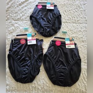 NEW Lot Of 3 Vanity Fair High Cut 3 Pack Undershapers Underwear Size Small